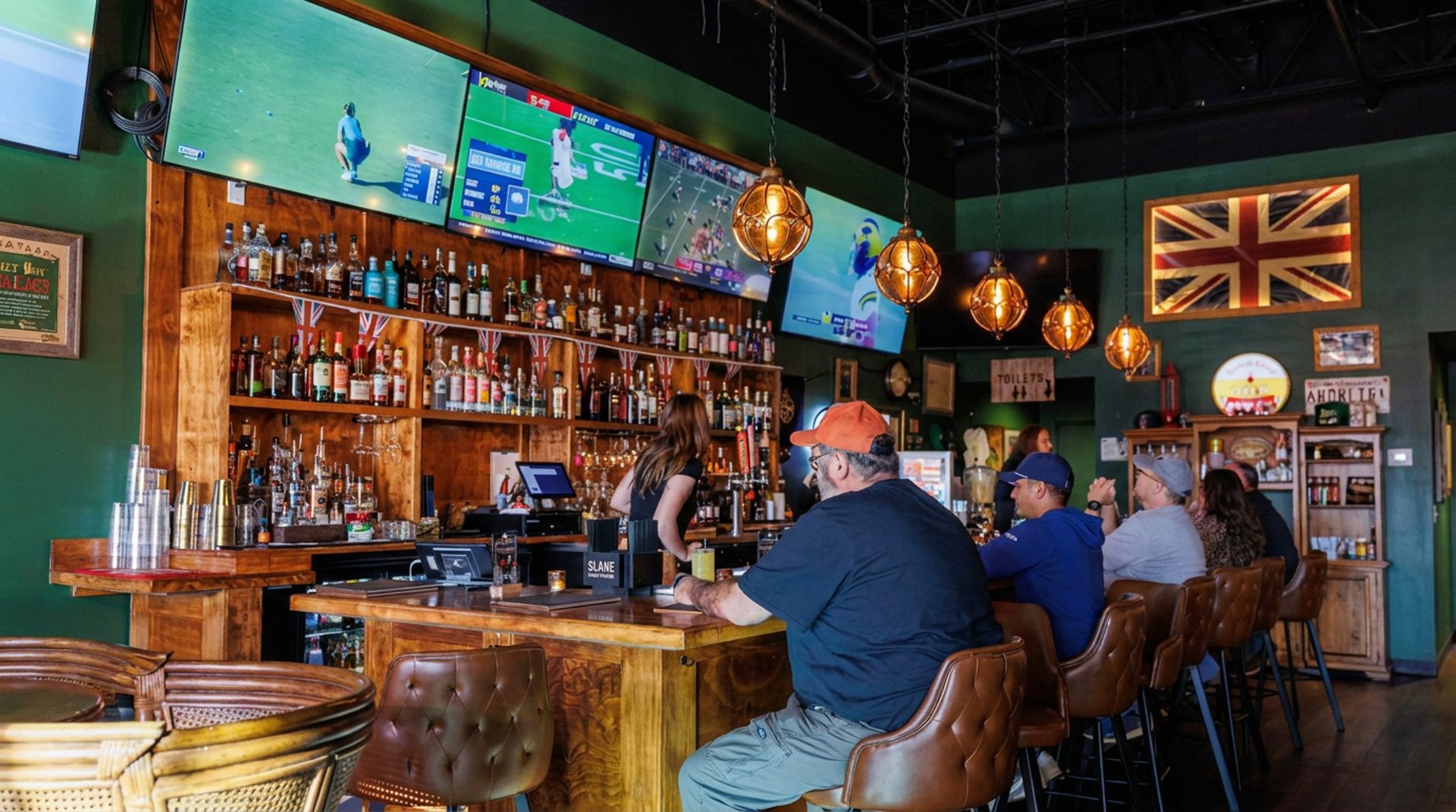 Behind the bar