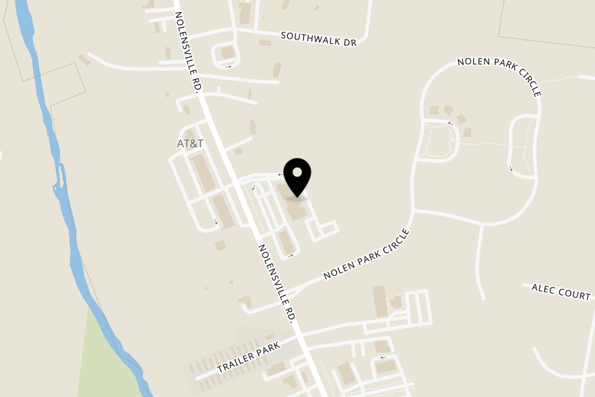 Map showing the location of Churchill's Pub on 7180 Nolensville Rd in Nolensville